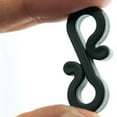 thumbnail image 3 of Bgsha 150 Pack Outdoor Light Clips Gutter Hooks S-Hook Xmas Clip Light Reusable Gutter Hooks for Outdoor Rope Lights Christmas Lights Decorations Black, 3 of 10
