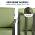 Mainstays Stanton 4Piece Patio Furniture Conversation Set, Green, Metal