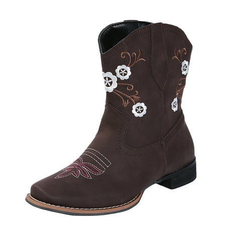 

Fsqjgq Winter Boots for Women Size 10 Size Ankle Toe Fashion Style Boots Ethnic Heel Embroidered Large Women s Boots Womens Short Boots Low Heel Coffee 42
