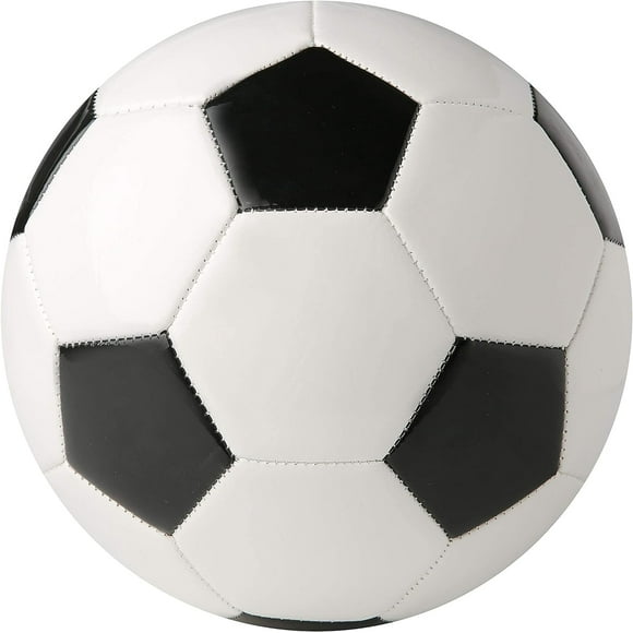 Nvzi Balón de fútbol tradicional para entrenamiento, recreación, práctica, alto rendimiento, clásico con tamaños 3 para diferentes edades, blanco y negro