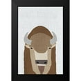 thumbnail image 2 of Annie Bailey Art 17x24 Black Modern Framed Museum Art Print Titled - Buffalo, 2 of 5