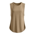 thumbnail image 5 of cocolona Womens Summer Workout Tank Tops Crew Neck Sleeveless Side Split Shirts Casual Outdoor Sports Tees Blouses, 5 of 6