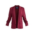 thumbnail image 5 of Scoop Women's and Women’s Plus Relaxed Ultimate ScubaKnit Blazer with Scrunch Sleeves, Sizes XS-4X, 5 of 5