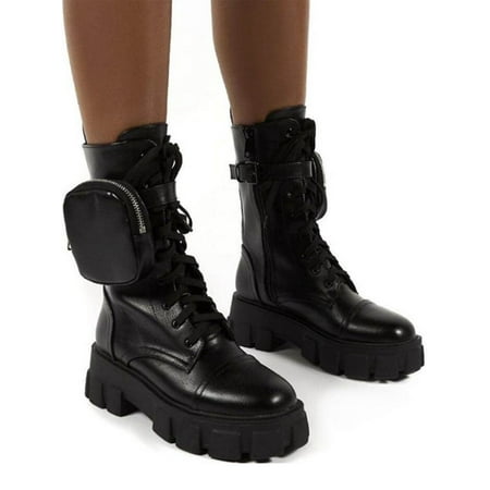 

UKAP Women Everyday Warm Solid Color Bootie Ladies Daily Casual Wedge Boots Non Slip Closed Toe Shoes