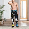 thumbnail image 4 of Salouo I Love With Autism To The Moon And Back Print Pajama Pants for Men, Lounge Pants Elastic Waistband Casual Men's sleepwear Loungewear Sleep Pajama Pant -Large, 4 of 7