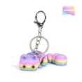 thumbnail image 2 of Llavero con colgante para bolso de coche, diseño de gato de la suerte, impreso en 3D, pequeño, regalo de joyería, fabricante, entrega al por mayor, 2 of 2