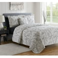 thumbnail image 1 of Clara Clark Quilt Set, 5 Piece Quilt Bedspread Coverlet Bedding Set, Twin Quilt 68"x90", Branch Pattern, 1 of 1