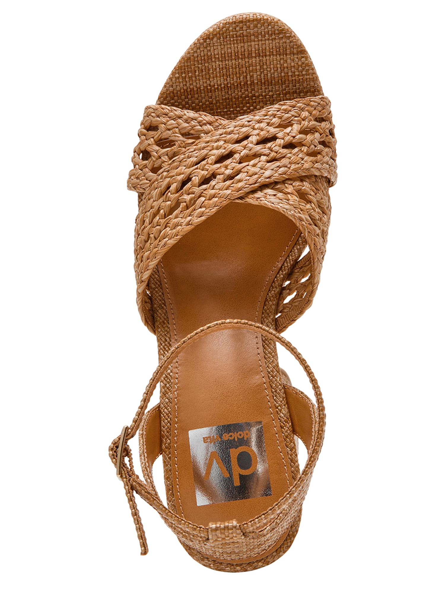 DV Dolce Vita Women's Whishora Platform Block Heel Sandal with Ankle Strap