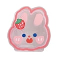 thumbnail image 1 of Portalápices acrílico kawaii, papelería escolar, soporte para brochas de maquillaje de escritorio Conejo A, 1 of 9