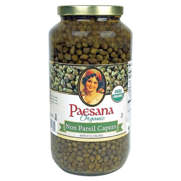 Paesana Organic Non Pareil Capers, 32 oz