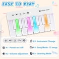 thumbnail image 4 of Mini Keyboard Piano Toy, Portable Light Up Pocket Piano for Toddlers Kids.,Pink, 4 of 7