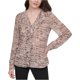 thumbnail image 1 of Calvin Klein Womens AubergineBlush Ruffled Blouse, brghtpink, XL, 1 of 1