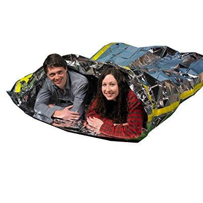 Emergency Survival Mylar Thermal 2 Person Sleeping Bag Accommodates S 64 X 87 By Grizzly Gear