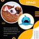 thumbnail image 3 of Greeniant The Furry Universal Pet Pet Bed Nest Durable Bed Products Cloth And For Your Universal Dog Pet Animal Nest Cats Suministros para perros azul S, 3 of 6