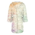 thumbnail image 5 of MEICHEN Plush Robes for Women Women's Fleece Plush Robe Long Warm Plush Bathrobe Loungewear Jacket Printed Comfort Robe Womens Robes, 5 of 5