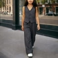 thumbnail image 7 of Owordtank Girls 2 Piece Outfits Summer Sleeveless Suit Vest Wide Leg Pants Business Work Casual Blazer Sets, 7 of 7