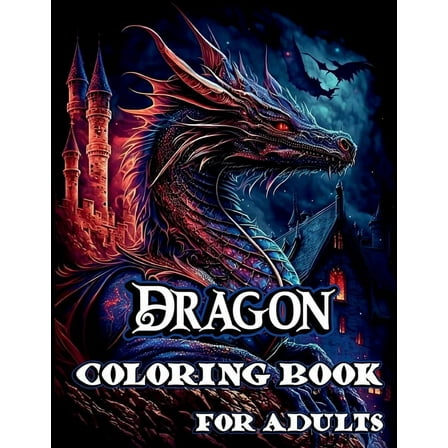 Dragon Coloring Book for Adults, (Paperback)