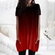 thumbnail image 3 of MKLEKYY Playeras Mujer Camiseta Informal Holgada De Verano Para Mujer, Cuello Redondo, Manga Corta, Estilo Túnica Con Bolsillos, 1130 Talla XXL, 3 of 3