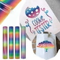 thumbnail image 2 of Colorful Rainbow Heat Transfer Vinyl Iron on Pattern Vinyl Glitter Film Decor for Clothes Bag Hat Pillow T-Shirt Fabric Decoration Supplies, 2 of 18