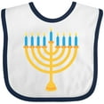 thumbnail image 3 of Inktastic Hanukkah Chanukah Menorah Boys or Girls Baby Bib, 3 of 4
