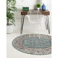 thumbnail image 3 of Rugs.com Rabia Collection Rug – 10' Round Blue Low Rug Perfect For Kitchens, Dining Rooms, 3 of 8