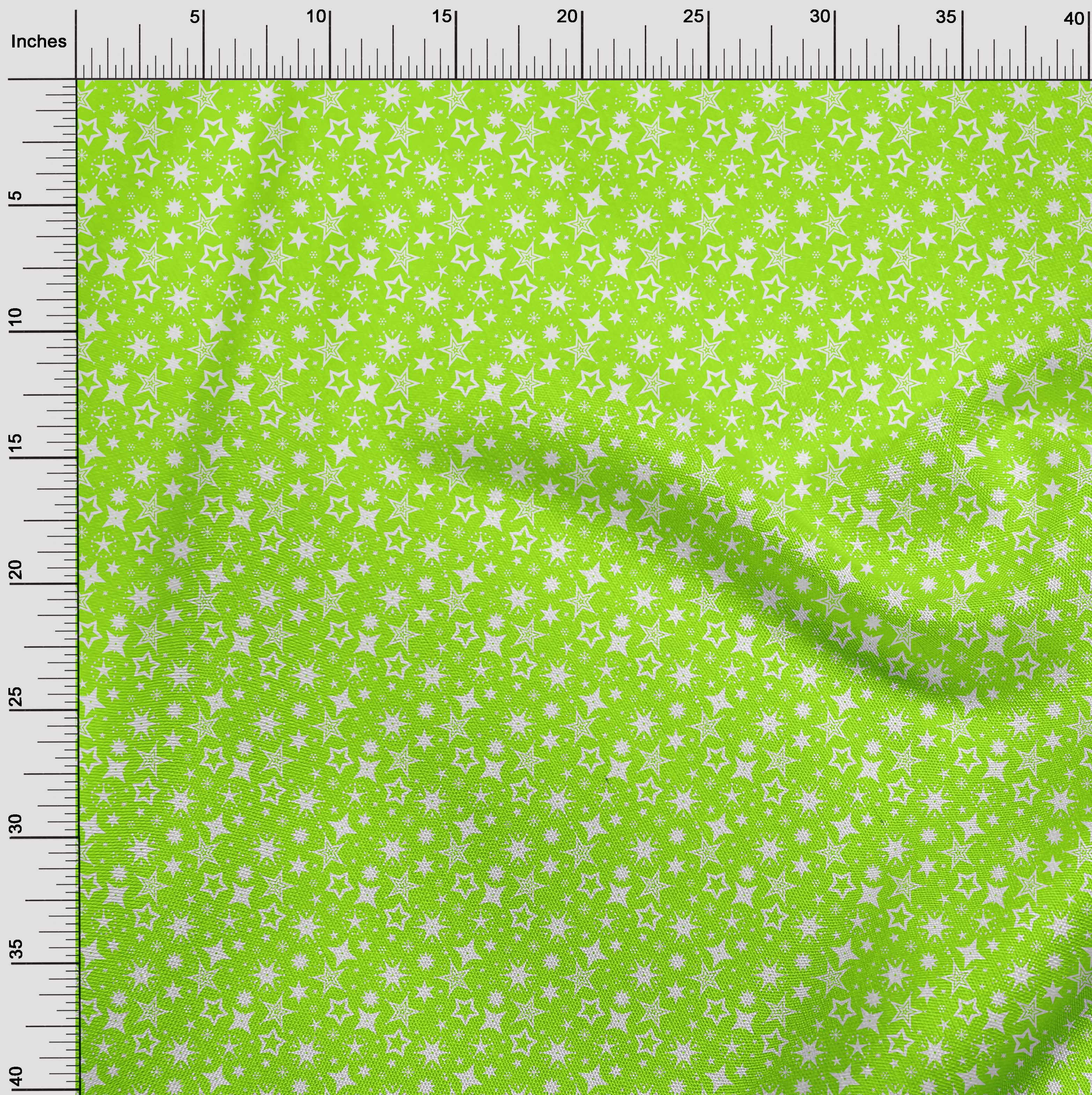 oneOone Silk Tabby Lime Green Fabric Merry Christmas Sewing Fabric By The Yard Printed Diy Clothing Sewing Supplies 42 Inch Wide