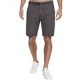 thumbnail image 1 of Aayomet Shorts Bouton Shorts Rayés Colorblock Poche Plage Pantalons Décontractés (Gris, S), 1 of 5