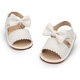 thumbnail image 2 of Infant Boys Girls Sandals Breathable Premium Baby Summer Outdoor Casual Beach Shoes Lightweight Toddler Flower Bowknot Anti Slip Rubber Sole Newborn Prewalker First Crib Shoes, 2 of 5