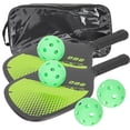 thumbnail image 1 of LOLIPPYY 1Set Pickleball Rackets Set with Anti Slip Grip Lightweight Wood and Plastic Outdoor Portable Kit, 1 of 8
