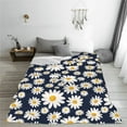 thumbnail image 5 of Pofeuu Daisy Floral Print Ultra-Soft Micro Fleece Blanket,for Bed Or Sofa,All Season Throw Blankets Flannel Blanket-40"x30", 5 of 7