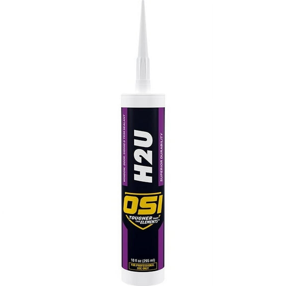 12 Pack of 10 oz OSI 1256965 H2U Clear Acrylic Urethane Sealant