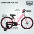 thumbnail image 4 of JOYSTAR 18 Inch Kids Bike with Training Wheels for 5 6 7 8 9 Years Old Girls, Toddler Cycle for Early Rider, Child Pedal Bike, Pink, 4 of 5
