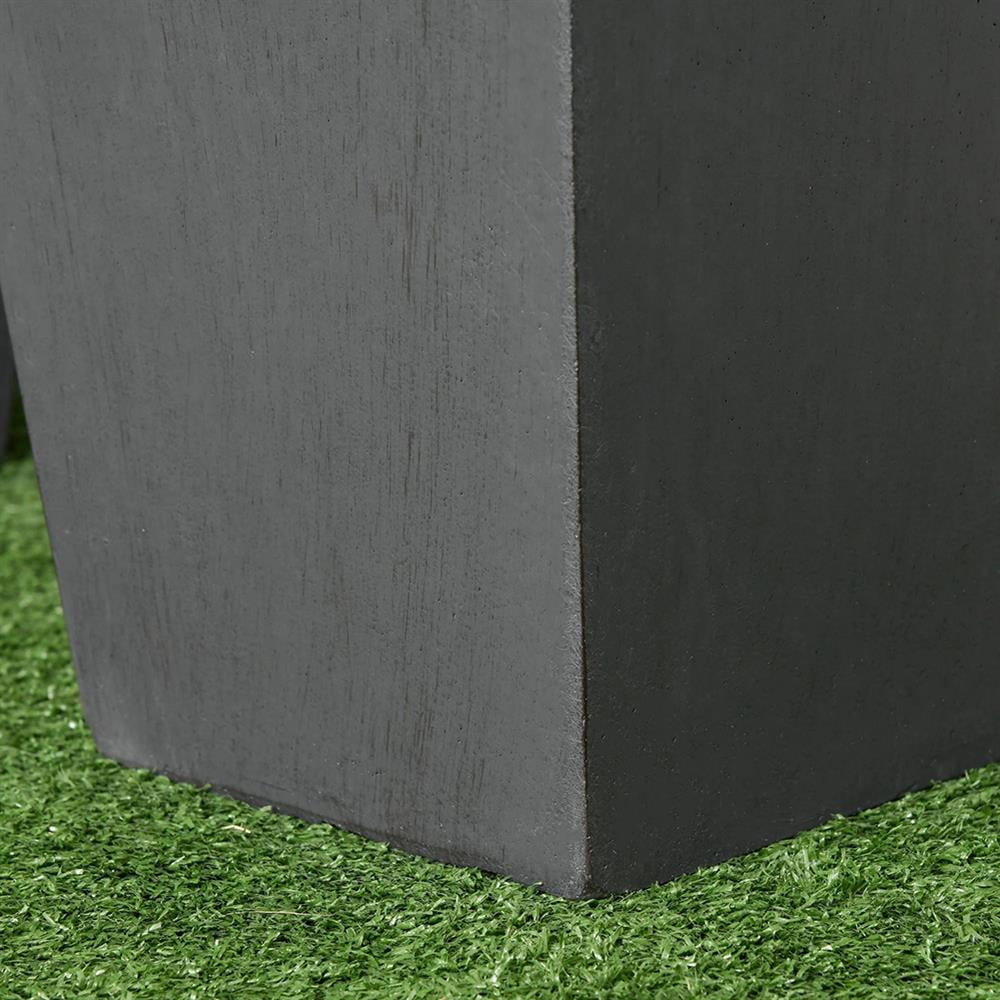 Resenkos Plant Pots, Flower Pots, Garden Planters,2-Pack Outdoor Planter Set, Flower Pots with Drainage Holes, Durable & Stackable Plant Pot,Gray