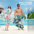 thumbnail image 2 of 【2 Pack】 Adult Inflatable Pool Floats Chair, Water Leisure Inflatable Floating Chair,Drink Holder, Ergonomic Headrest,Pool Floaties for Adults Swimming Pool Party, Summer Water Fun, 2 of 5