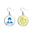 thumbnail image 1 of El poder de la Reina es emoción. Pendiente Sol Flor Pendiente Joyas Moda Unbranded M, 1 of 3