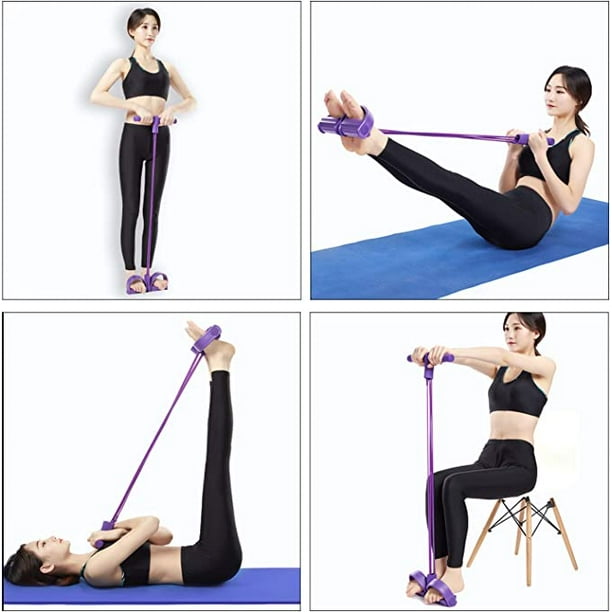Banda Elástica Con Pedal Y Asas Para Ejercicio – Entrena Piernas, Brazos, Abdomen Y Cintura En Casa O Gimnasio