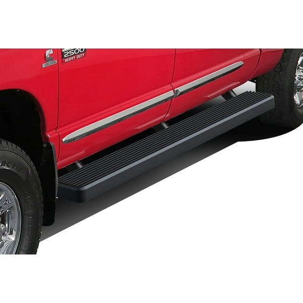 APS iBoard Running Boards 5in Black Compatible with Dodge Ram 1500 2006