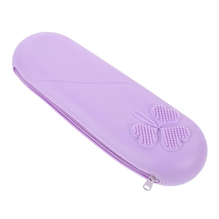 Travel Essentials Travel Toiletry Bag Silicone Makeup Brush Silicone Makeup Applicator Travel Brushes Makeup Violet Makeup Brush Bag Travel Makeup Bag Make Up Bag