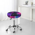 thumbnail image 7 of Picia Neon Toy Cat Reflections Pattern Round Stool Covers Comfy Seat Covers Stretch Removable Washable Chair Slipcover Round Bar Chair Cushion Cover-12 inch, 7 of 7