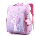 thumbnail image 2 of Mochilas escolares con estampado de unicornio rosa para niñas, mochilas escolares impermeables para niños, estudiantes de jardín de infantes, lindas, nuevas Fivean unisex, 2 of 2