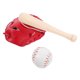 thumbnail image 5 of 1 conjunto de mini kit de bola de bate de béisbol Mini House Ornamentos deportivos de miniatura, 5 of 6