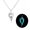 Blue-green, variant on Wolf Pendant Necklace Fashion Jewelry Adjustable Sweater Chain Handmade Necklace Gift for Women Men