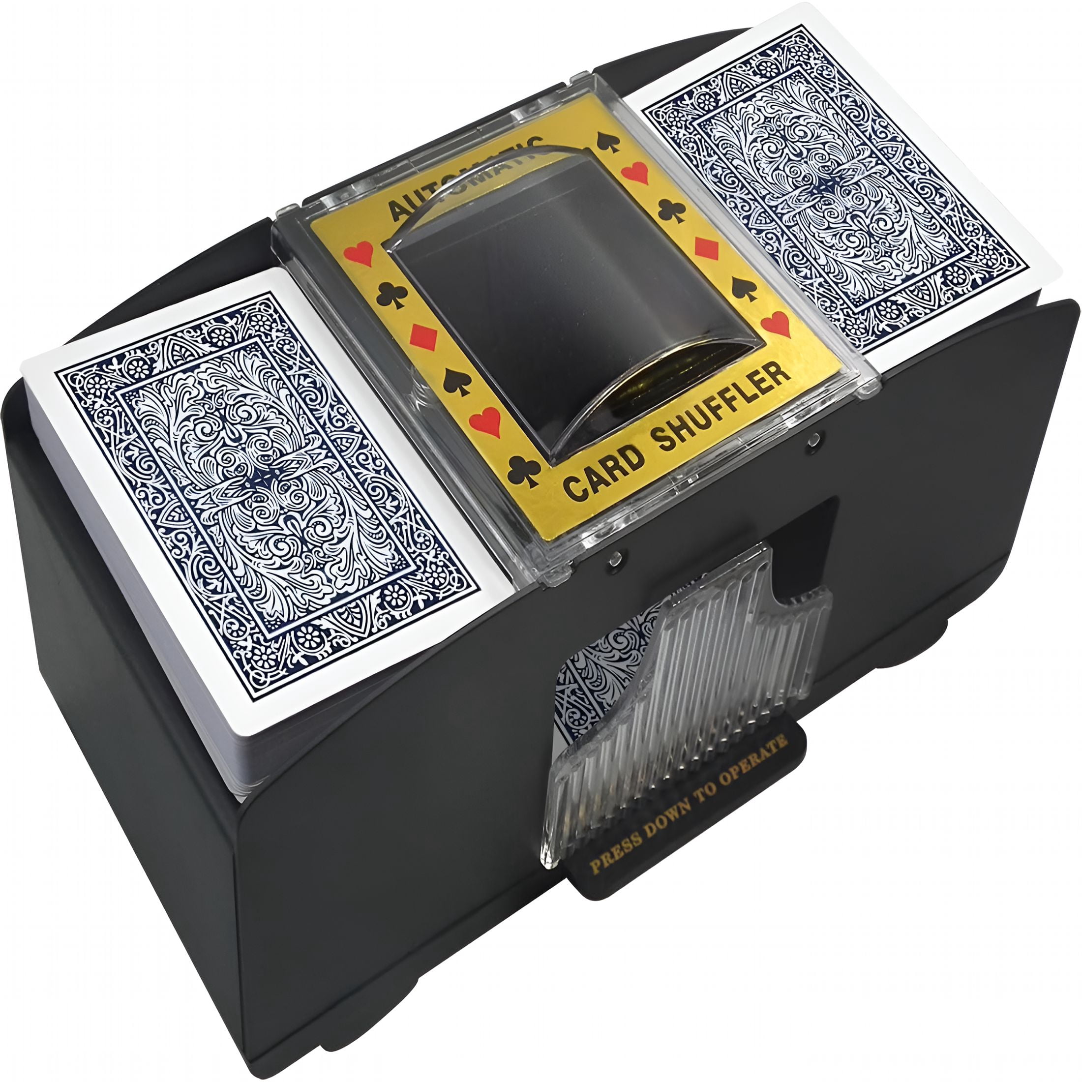 card shuffler with sleeves A3666 Manual 2 Decks of Cards better card grip Magic Card Shuffler Test With