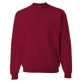 thumbnail image 2 of JERZEES Crewneck Sweatshirt Pullover Fleece Long Sleeve Durable Warmth Jumper for Unisex 8oz 50/50 Cotton/Polyester Cardinal and Classic Pink Pack 2 Size S, 2 of 6
