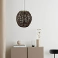 thumbnail image 3 of thinsony Pendant Lamp Shade Ceiling Light Shade Handwoven shades handwoven replacement Retro Style for Dining Room, 3 of 9