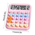thumbnail image 4 of Jiaeri 12-Digit LCD Desktop Calculator with Large Display, Portable Mini Office Calculator for School Home Business, Battery Powered Basic Standard Financial Calculator, 4 of 10