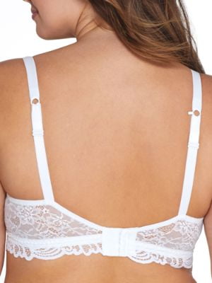 Bali Lace Desire Wirefree Bra White 3XL Women's - Walmart.com