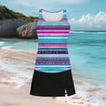thumbnail image 4 of cocolona Womens Modest Tankini Swimsuits Fashion Floral Print 3 Piece Bathing Suit with Skirt Vacation Beach Swimwear, 4 of 5