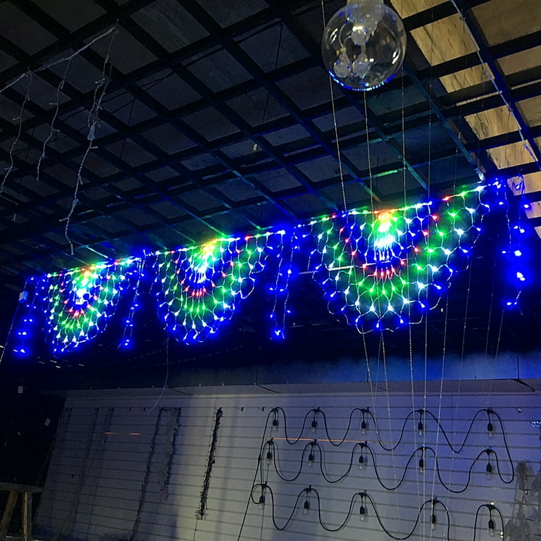 CHGBMOK Christmas Clearance LED Peacock Net Lights Fishing Net Lights  Christmas Waterproof Decorative Lanter