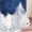 Navy blue, variant on Christmas Ice Blue Tie Up Curtains 45 Inches Long, Kitchen Window Curtains Over Sink, Xmas Snowflake Forest Pine Trees Branch Small Window Curtains Shade Balloon Curtains for Bedroom/Cafe 34"x45"